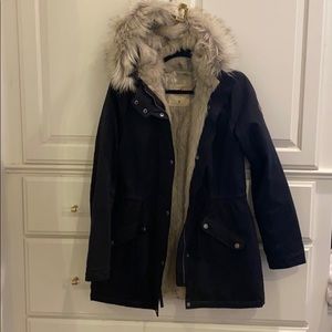 Hollister fur-lined parka